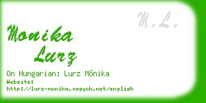 monika lurz business card